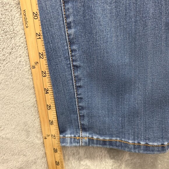 Judy Blue Jeans Womens 9/29 Blue Boyfriend Fit Stretch Distressed Pull On - Picture 10 of 12